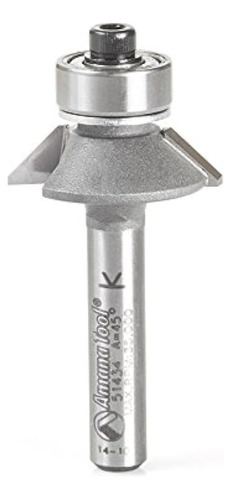 Amana Tool 51434 Aluminio Y Plástico Bisel Trim 45 Grados X 