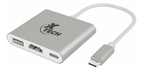 Adaptador Multipuerto Xtech Xtc-565 Usb Tipo C 3 En 1