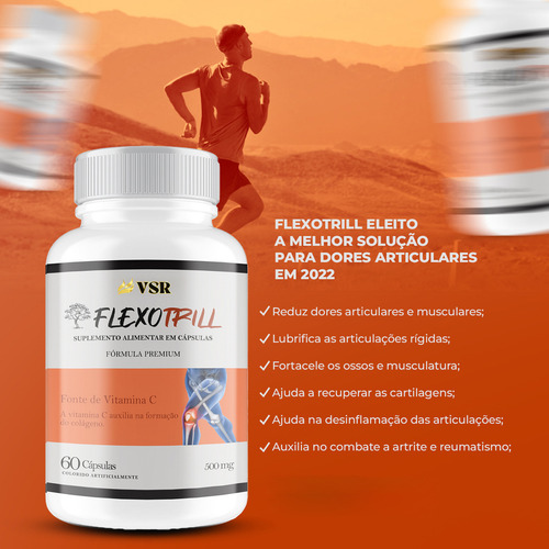 2 Flexotrill 60 Cápsulas - Flexo Trill Sabor Natural