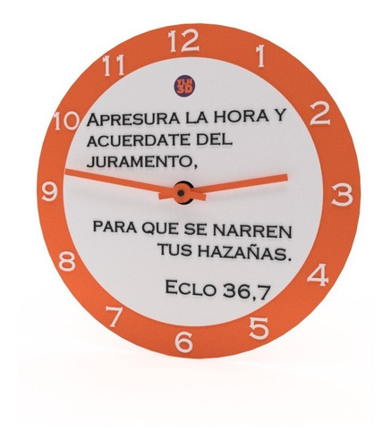 Imagen 6 de 10 de Reloj De Pared | Citas Biblicas | Ylh3d | Ms
