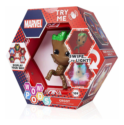 Wow Pods Marvel Avengers Groot Figuras Coleccionables De Luz