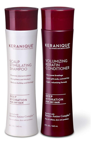 Keranique Deep Hydration Scalp Champú Estimulante Y Acondici