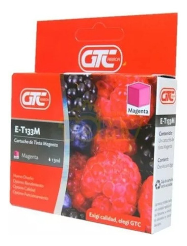 Cartucho Gtc E-t133m Color Magenta T133