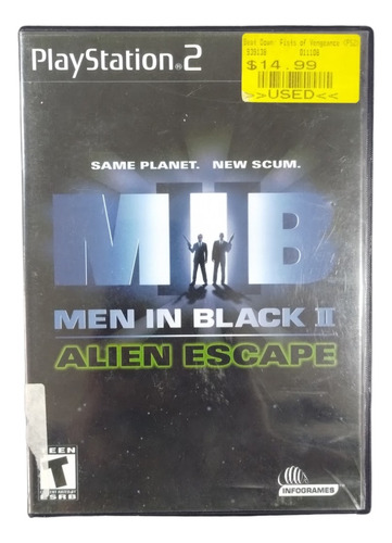 Men In Black 2: Alien Escape Juego Original Ps2 (Reacondicionado)