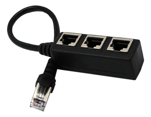 . Divisor De Red Lan Ethernet Hembra Rj45 1 A 3 Adaptador