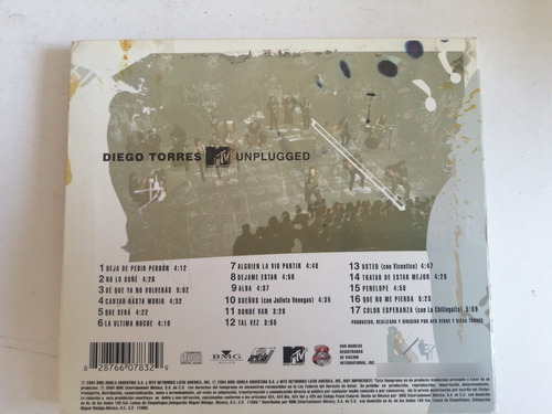 Diego Torres Unplugged Mtv Cd (Usado)