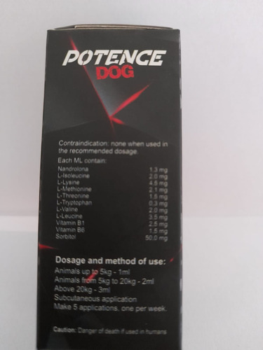 Potencedog10ml Massa Muscular Cane Corso Mastin Fila