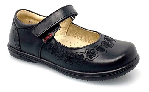 Zapato Piso Escolar Niña 3450 Coloso Negro (14.5 - 17.0)