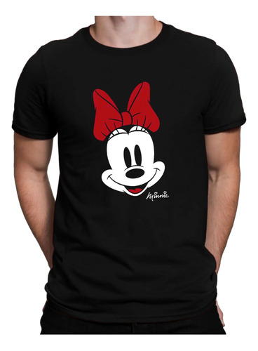 Camiseta Minnie Mouse Camisa Básica Masculina