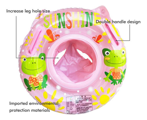 Anillo De Natación Para Bebés Flotador De 50 Cm De Profundid