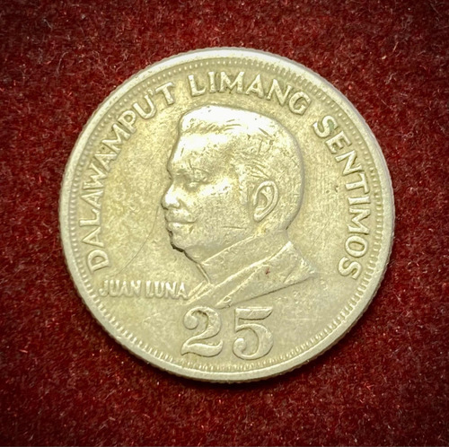 Moneda 25 Céntimos Filipinas 1972 Km 199