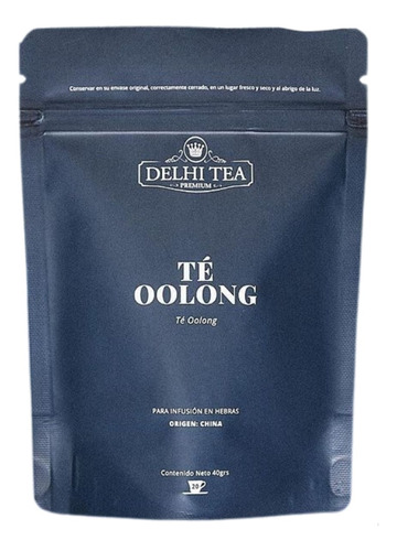 Té Oolong X40gr Delhi Tea Premium 