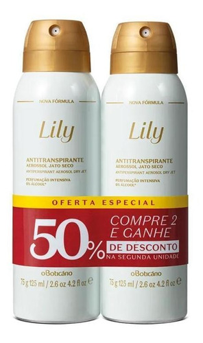 Boticário desodorante antitranspirante Lily