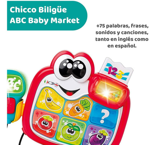 Imagen 2 de 6 de Chicco Juguetes Biligüe Abc Baby Market