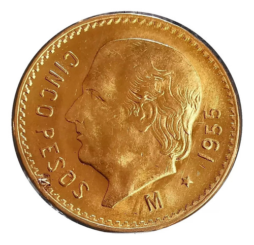 Moneda De Oro 5 Pesos