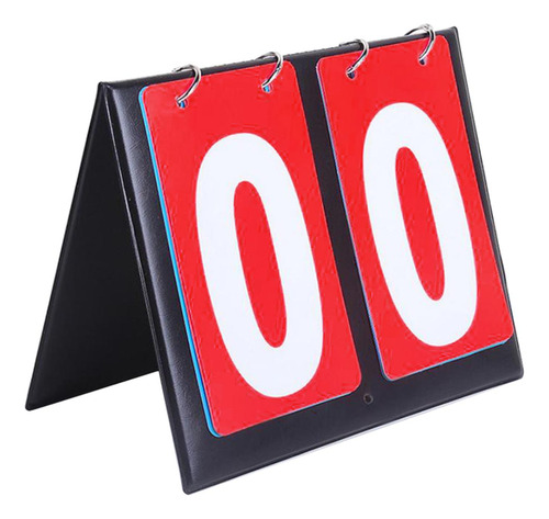 Marcador De Mesa Desmontable Score Keeper Flip Score Rojo