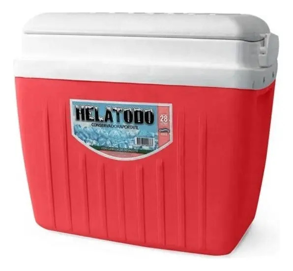 Heladera Conservadora Portatil Helatodo - 28 Litros - Roja