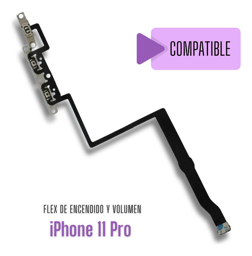 Flex De Volumen Y Silencio Compatible Con Iphone 11 Pro