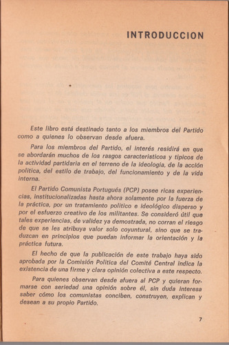 Un Partido Con Paredes De Cristal - Alvaro Cunhal (Usado)