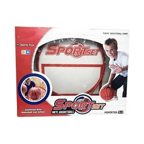 Aro De Basketball Metálico Para Niño + Malla + Tablero