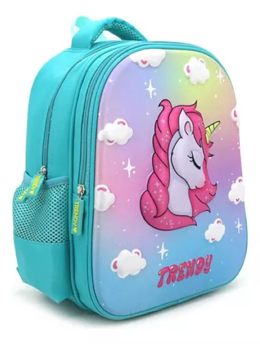 16 Mochila De Unicornio 3D Grande Niña Mochilas Escolares Para