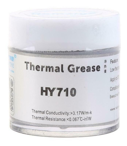 Imagen 2 de 4 de Pasta Termica Gris 10gr Hy710