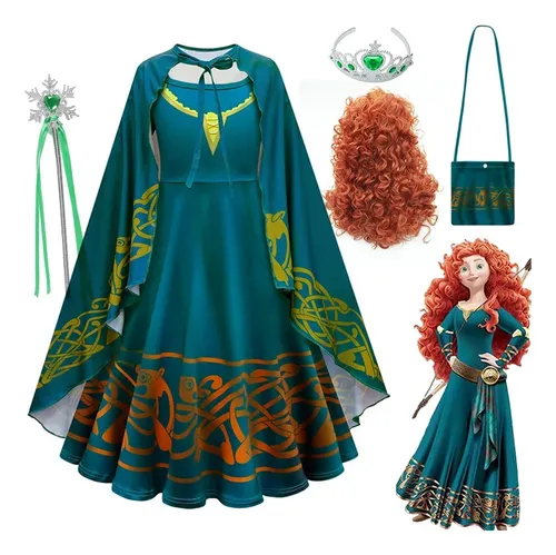 Vestido merida disney sale