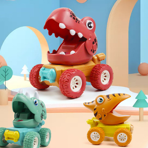 Juguetes Retráctiles Para Niños, Dinosaurios, Vehículos Push