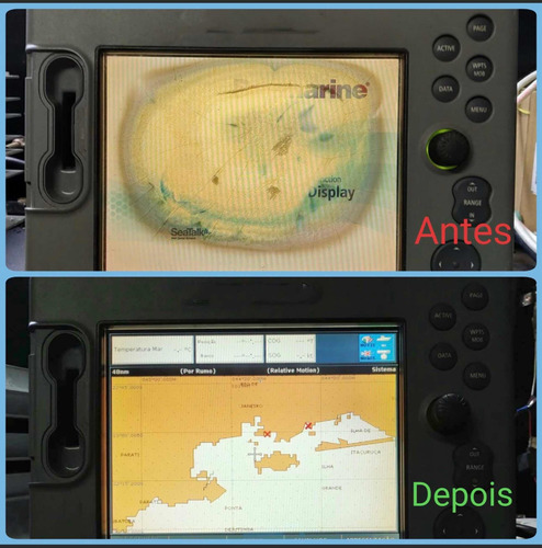 Imagem 2 de 5 de Conserto De Display De Navegação Marítima Gps