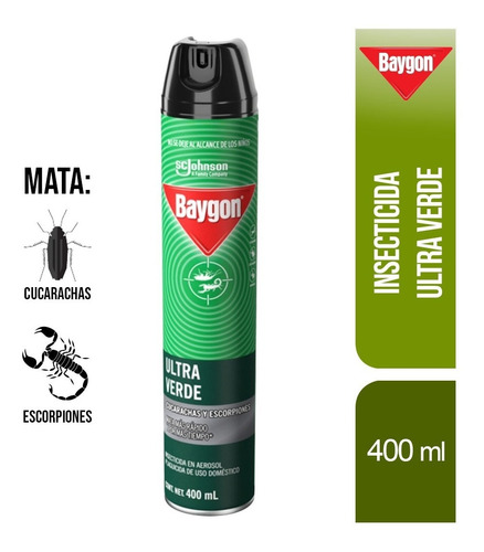 10 Pz Baygon Ultra Verde 400ml