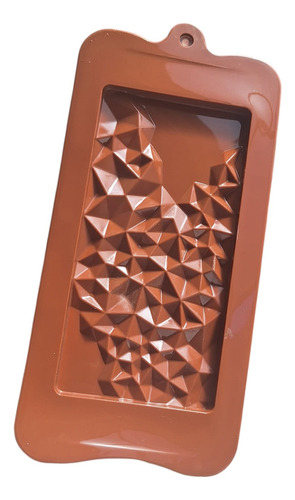 * Molde Silicon Barra Chocolate Diamantada Jabon Fondant