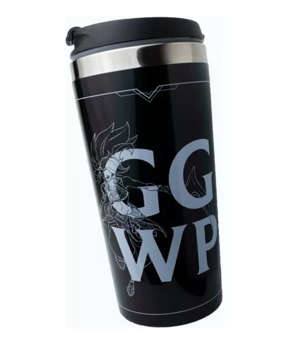 Copo Termico De Viagem League Of Legends 450 Ml Preto Lol