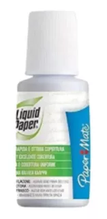 6 Corrector Líquido Blanco Liquid Paper Botella Base Agua