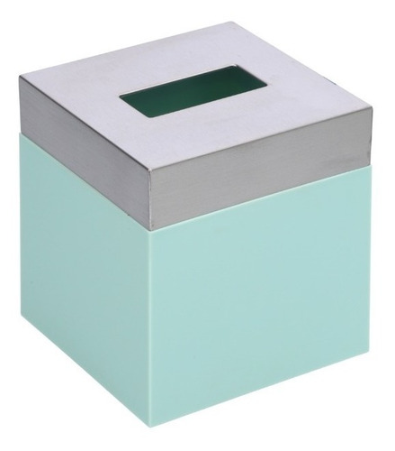 Portakleenex De Acero Inoxidable Con Pvc Menta