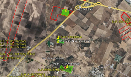 Venta De Terreno En Aut-mexico Pachuca Tlcayuca , Sn Miguel Ecayuca Sup. 6 Hectáreas