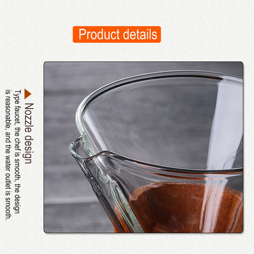 Cafetera De Goteo De Vidrio Borosilicato De 800 Ml Para Vert