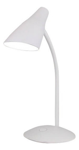 Lámpara de escritorio LED portátil Desklamp V2, color cúpula blanca, marco blanco