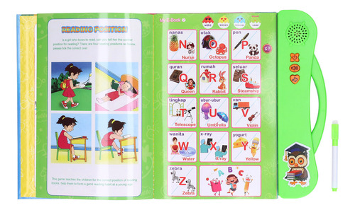 Libro De Sonido Green Abc, Electrónico, Inglés, Malayo