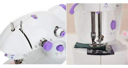 Mini Máquina De Costura Elétrica Portátil Com Pedal110v/220v