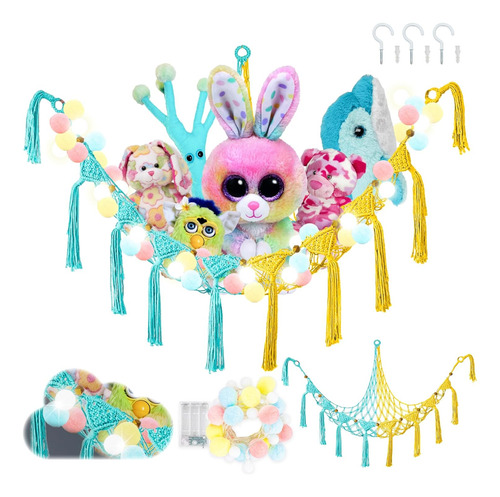 Popstick - Hamaca De Peluche Con Luz Led, Soporte Para Jugue