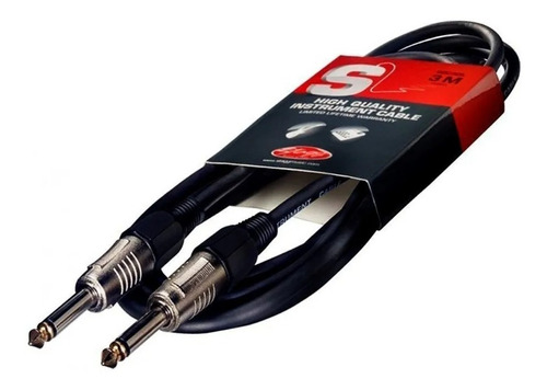 Cable Instrumento Plug Plug Stagg 3 Metros Profesional 