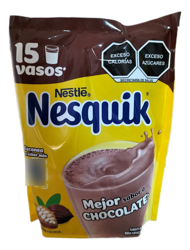 Caja De Chocolate En Polvo Nesquik En 10 Bolsas De 200 Grs.
