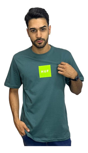Camiseta Huf Set Box Ss Tee- Verde