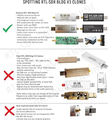Rtl-sdr Blog V3 Radio Tuner, Tcxo, Hf Bias Tee Sma