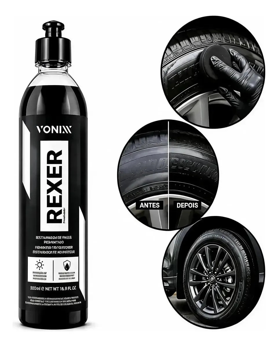 Vonixx 500ml Negro Neumático restaurador negro brillo