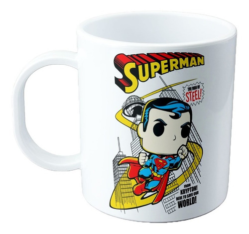 Taza De Plastico - Superman Funko Pop