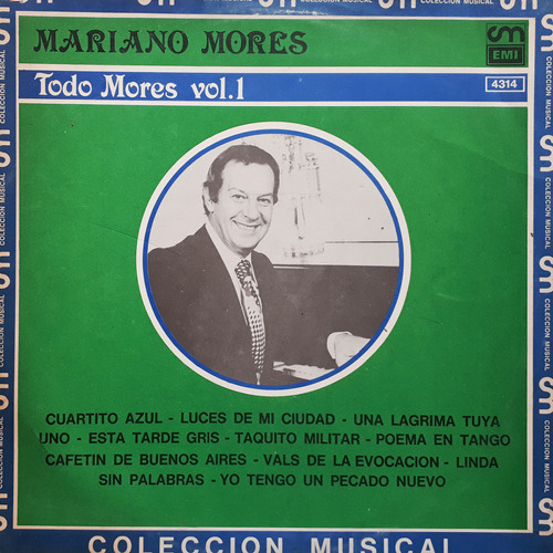 Mariano Mores - Todo Mores Vol. 1 B Lp