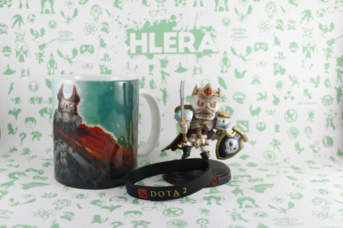 Kit Dota 2 Skeleton King : Caneca+pulseira+boneco + Brinde!