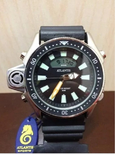 Relogio Aqualand Original Atlantis Borracha