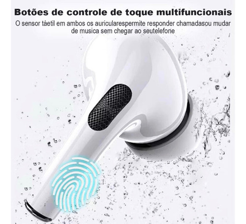 Fone De Ouvido Sem Fio Bluetooh Com Tela Touch Antirruído